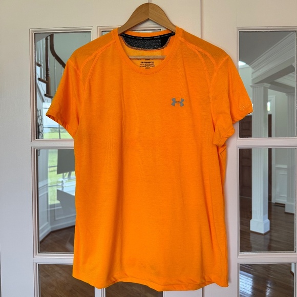 Under Armour Men's Streaker Short-Sleeve Run T-Shirt, Orange, Size XL - Picture 2 of 6